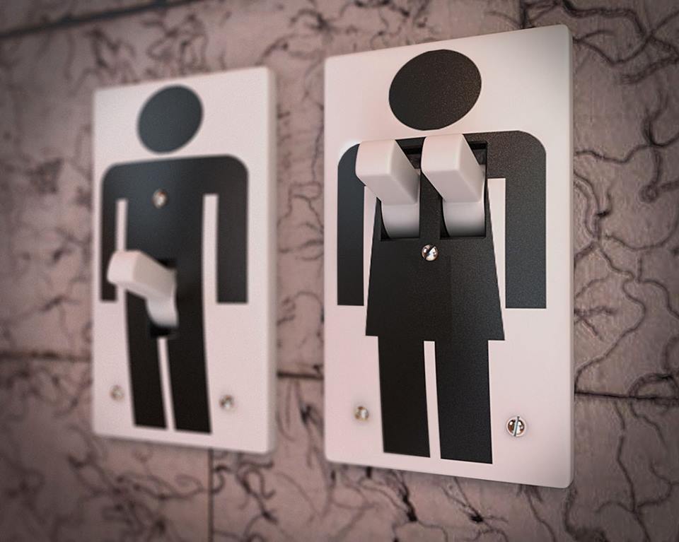 Funny Photo of the day for Saturday, 07 February 2015 from site Jokes of  The Day - Male and fimale light switch