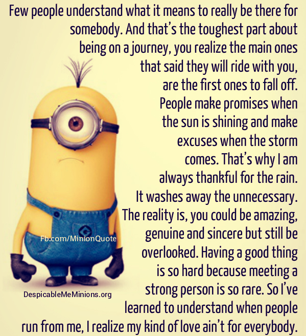 Joke for Monday, 01 June 2015 from site Minion Quotes - Few people