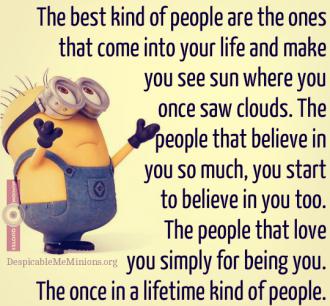 Joke for Thursday, 25 February 2016 from site Minion Quotes - The best kind  of people are